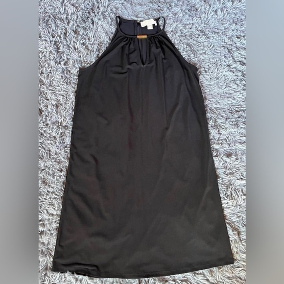 Michael Kors Dress LBD Cocktail Style XS extra small gold accents - Picture 2 of 4